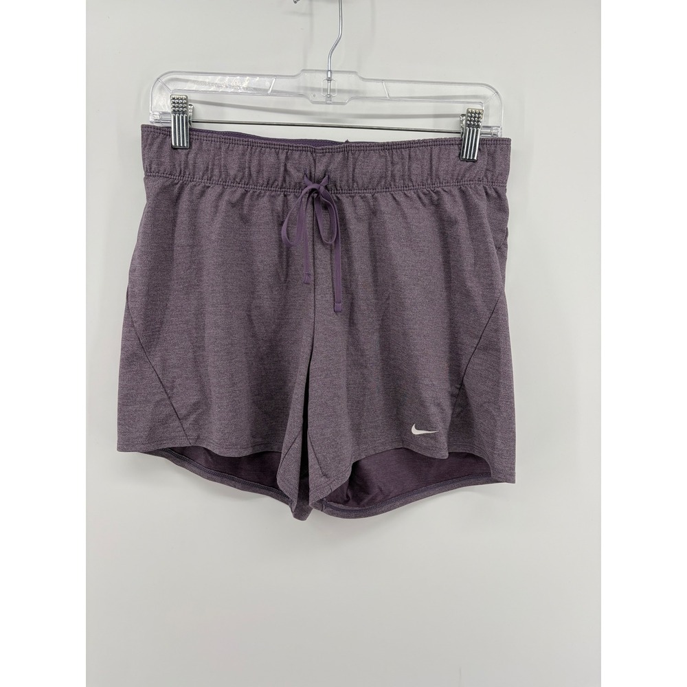 Nike Dri-FIT Women's Purple Athletic Shorts Size Small Drawstring Waist